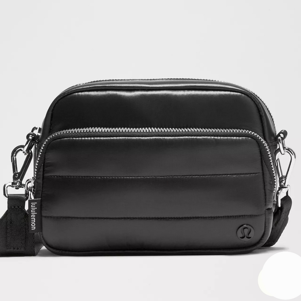 LULULEMON Everywhere Crossbody Bag. Wunder Puff. Black. 2L